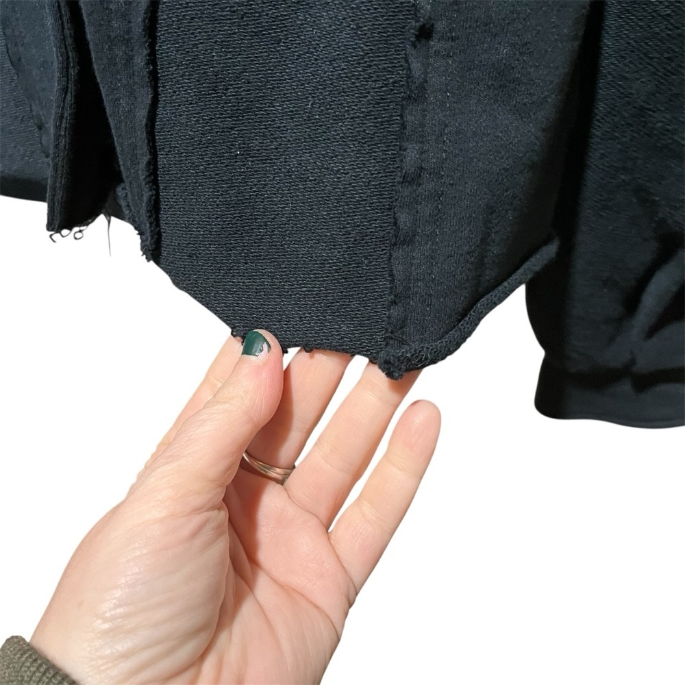 NATURAL LIFE Black Cropped Button Down Utility Jacket XS/S - Picture 5 of 10